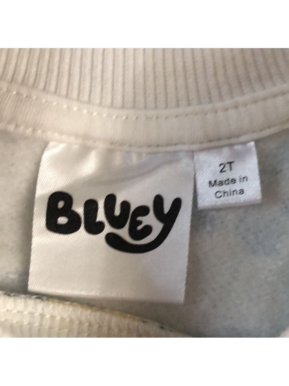 Moose Bluey Bingo Long Toddler Boys Sleeve Pullover Sweatshirt White 2T - Picture 11 of 13